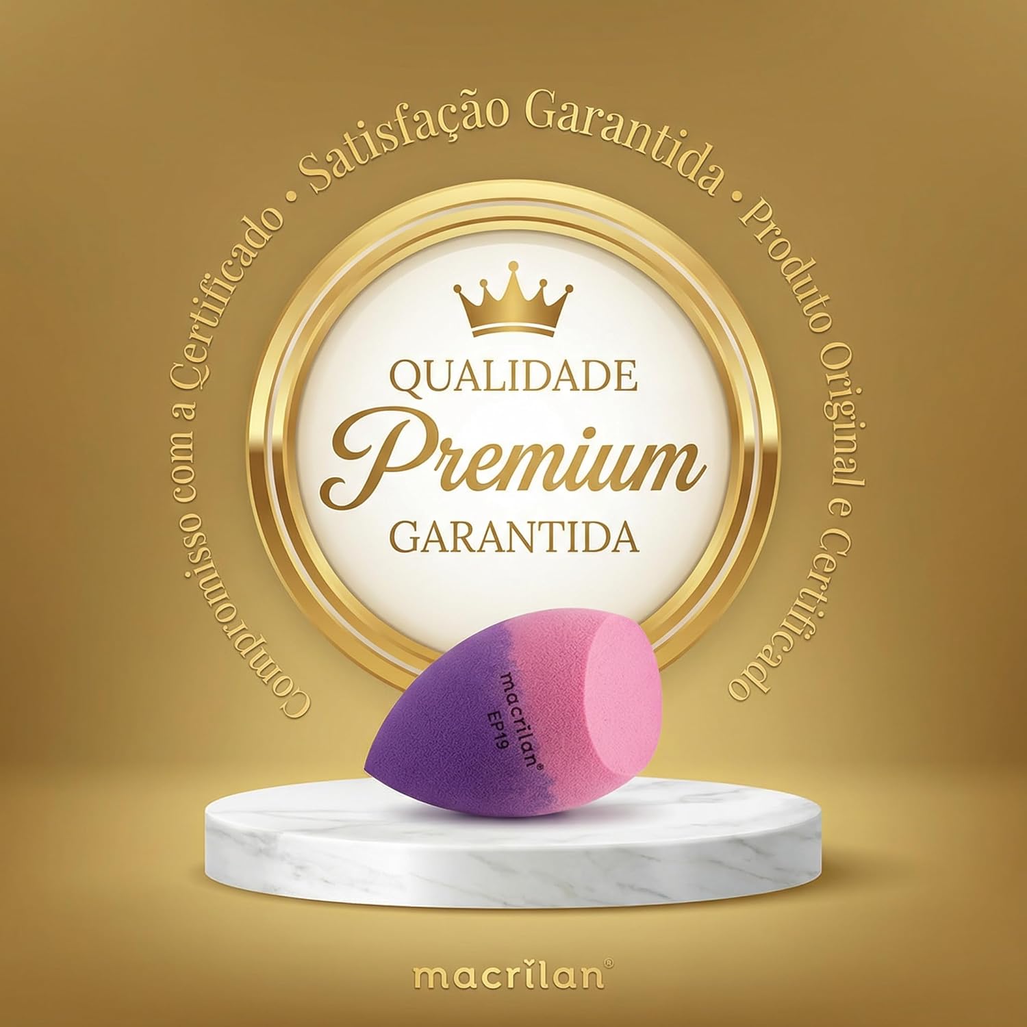 EP19 Kit Esponja com Estojo Macrilan - Imagem 7