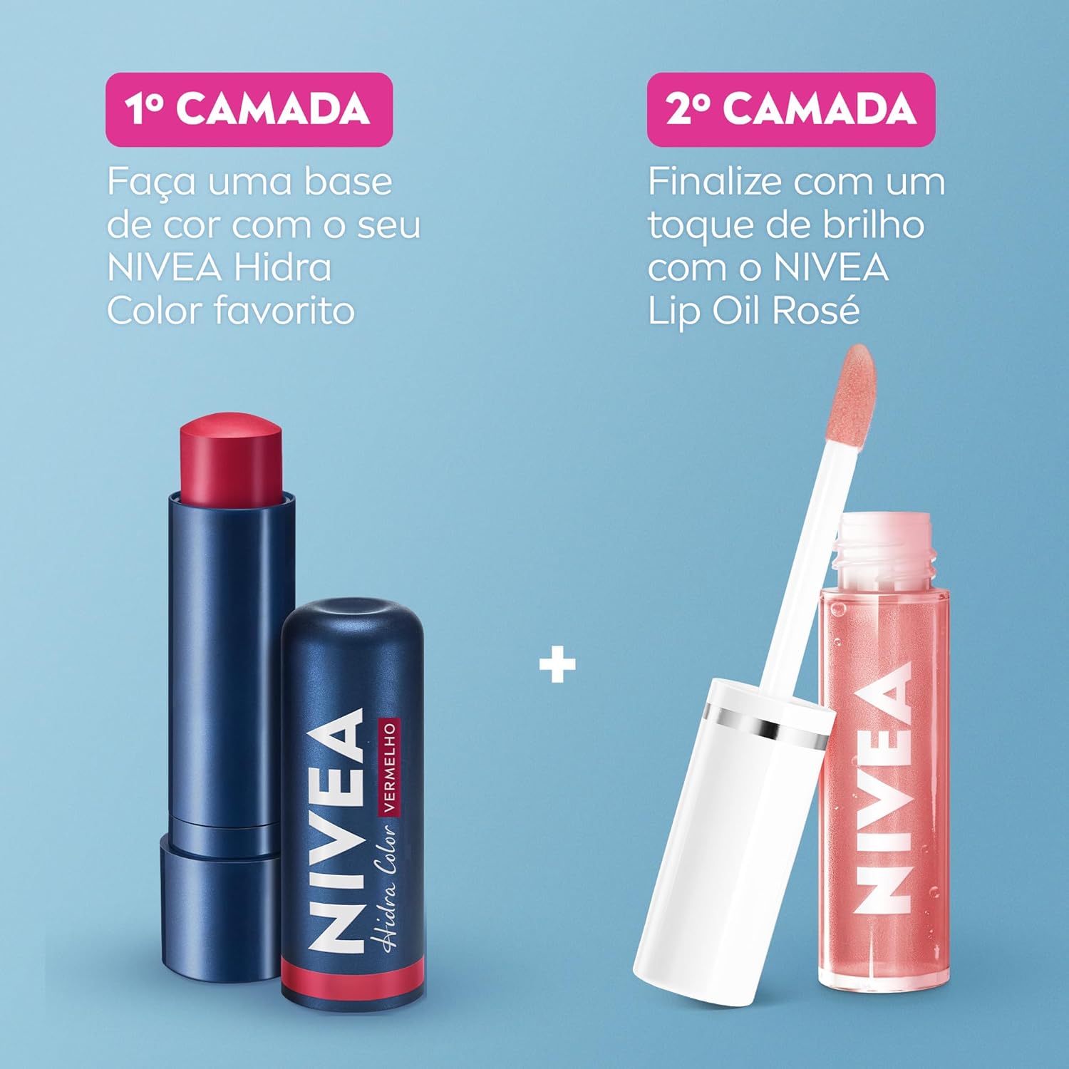NIVEA Lip Oil Brilho Nutritivo Rosé 5,5ml, Hidratação Prolongada, Efeito Gloss, Para Todos os Tons de Pele - Imagem 6