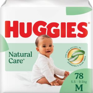 Huggies Fralda Descartável Premium Natural Care M - 78 Un