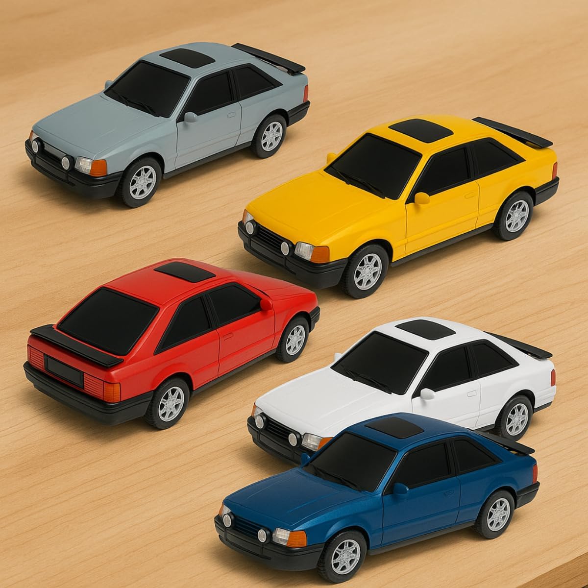 Escort 2 Miniaturas Carrinho Colecionável Brinquedo Meninos - Imagem 7