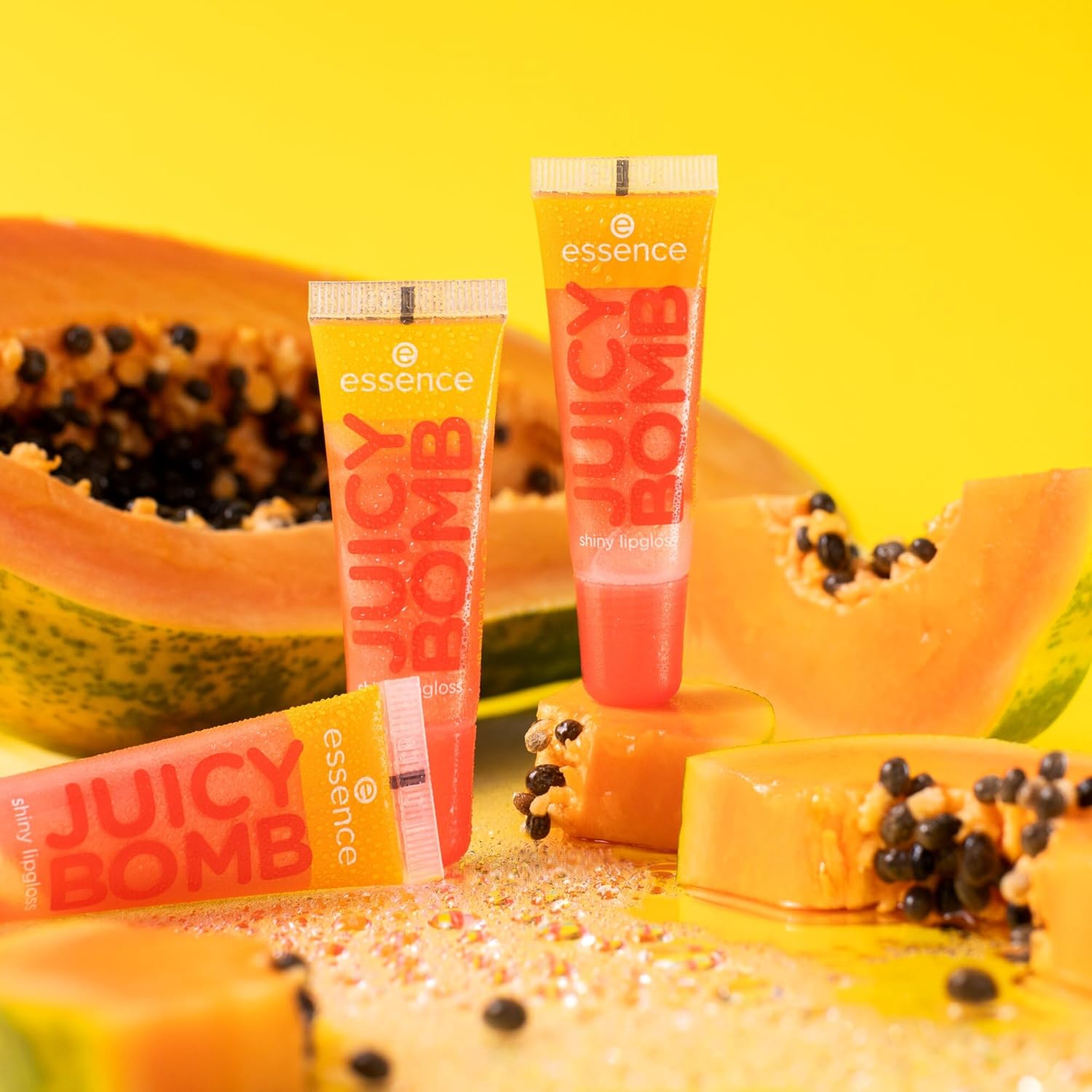 Gloss labial Juicy Bomb essence cor 103 Proud Papaya - Imagem 9