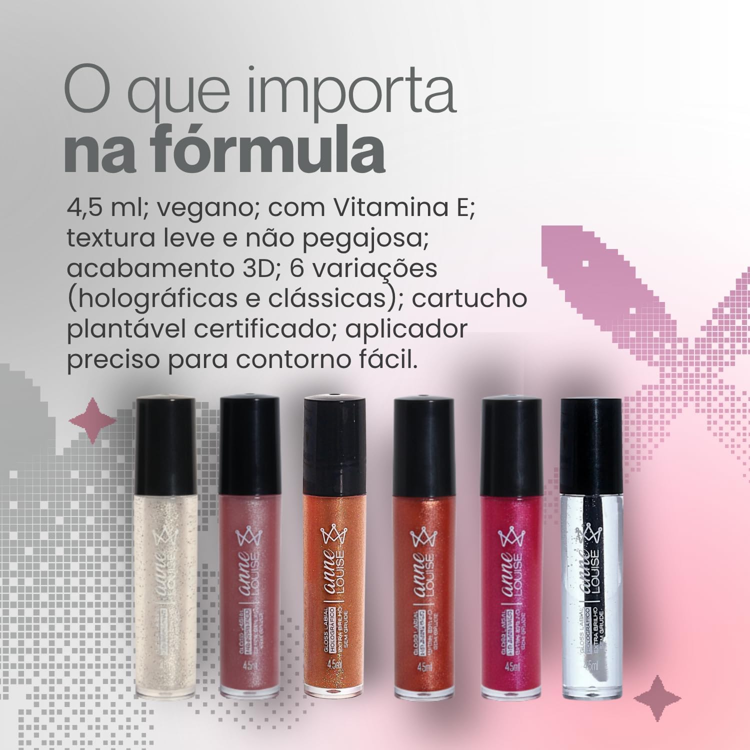 Gloss Vegano 4,5ml – Extra Brilho, Sem Grude (Malva) - Imagem 4