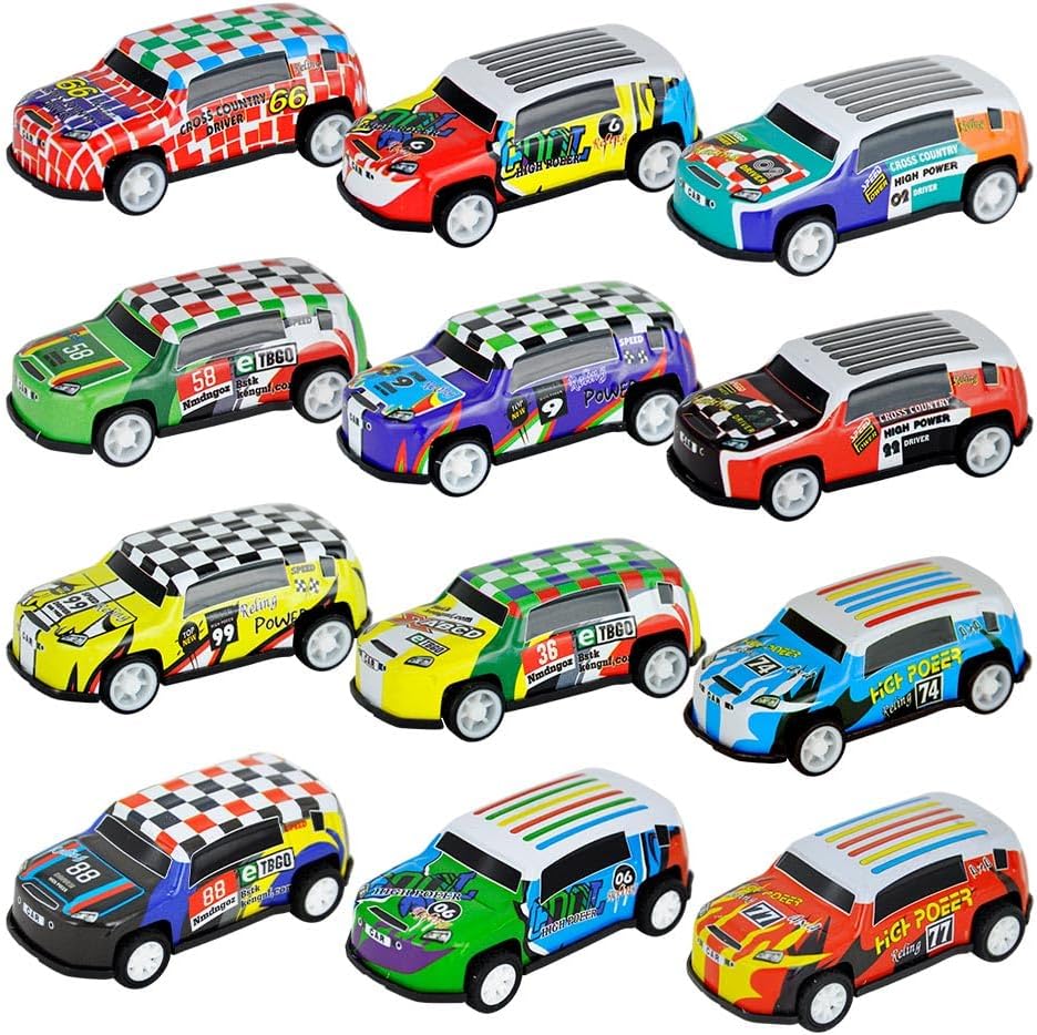 Kit com 6 Mini Carrinhos Sport Pull Back Metal 7,5cm DM Collection - Imagem 2