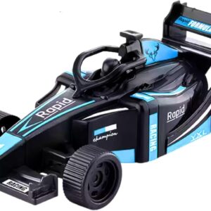 Carrinho Controle Remoto Fórmula 1 — Brinquedo Infantil com 3 Funções, Alta Velocidade, Para Crianças de 3 a 10 Anos (Azul)