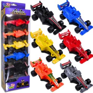 Kit 6 Carrinho Fricção Fórmula 1 Brinquedo F1 Miniatura Cars