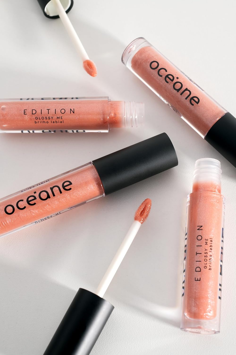 Océane Brilho Labial Rosa Claro Glossy Me Natural Rose Océane Edition 4G - Imagem 4