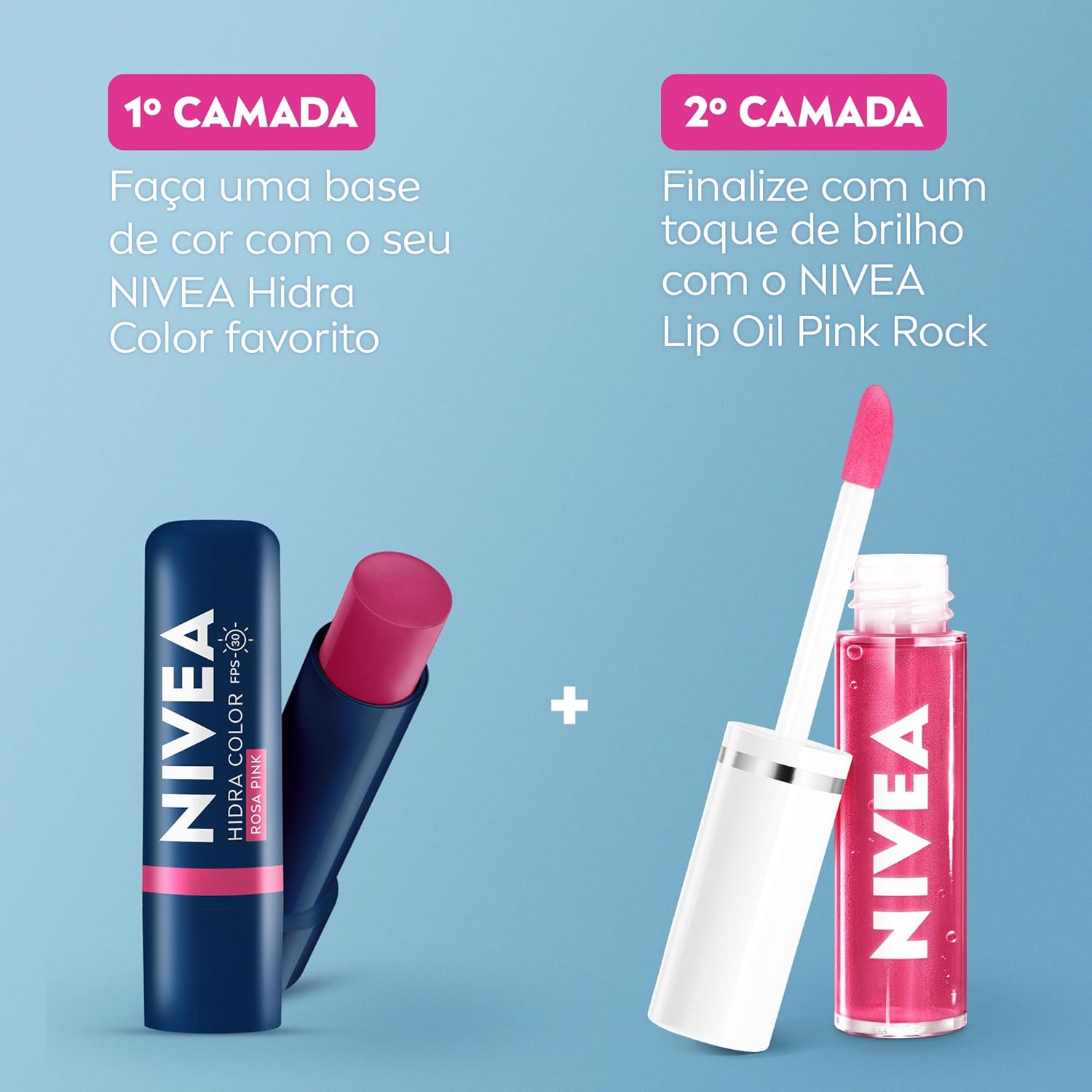 NIVEA Lip Oil Brilho Nutritivo Pink Rock 5,5ml, Hidratação Prolongada, Efeito Gloss, Para Todos os Tons de Pele - Imagem 6