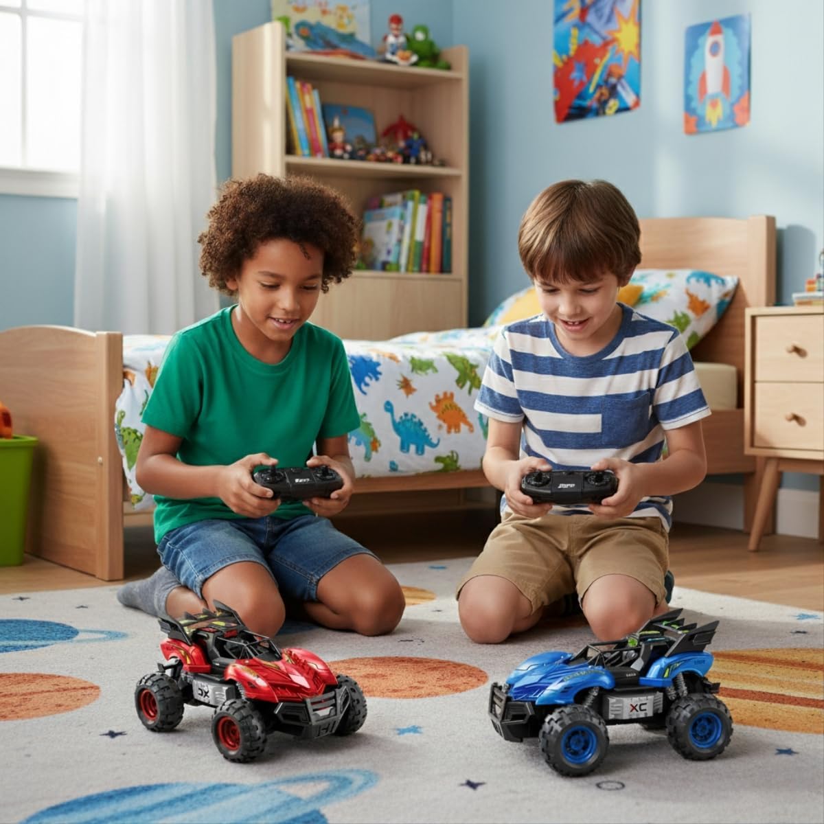 Carrinho de Controle Remoto Infantil Diecast Maxi Toys (Vermelho) - Imagem 8