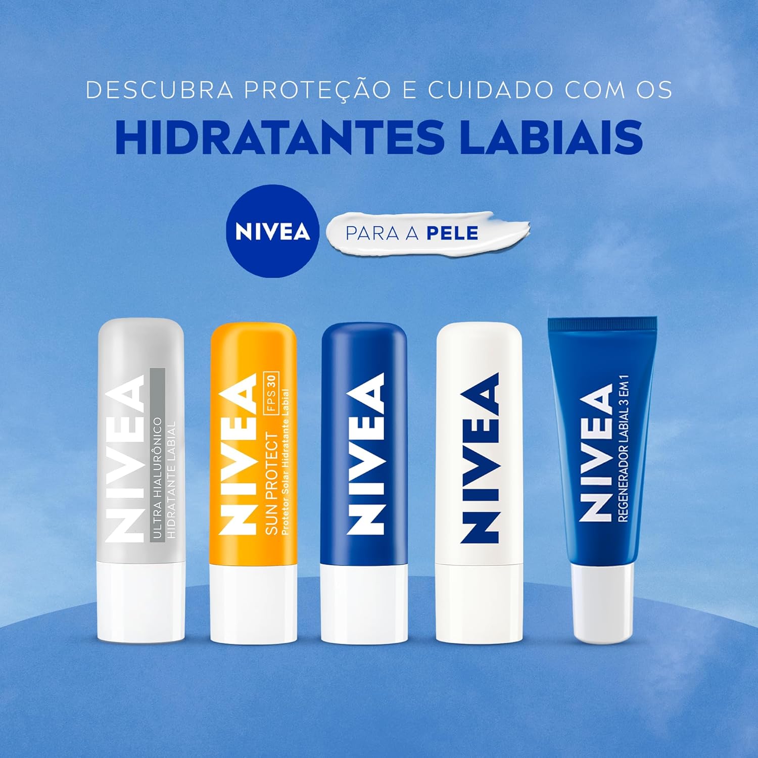 NIVEA Hidratante Labial Ultra Hialurônico 5,2g, Hidratação Profunda 24h, Lábios Macios, Ácido Hialurônico, Efeito Volume Imediato - Imagem 9
