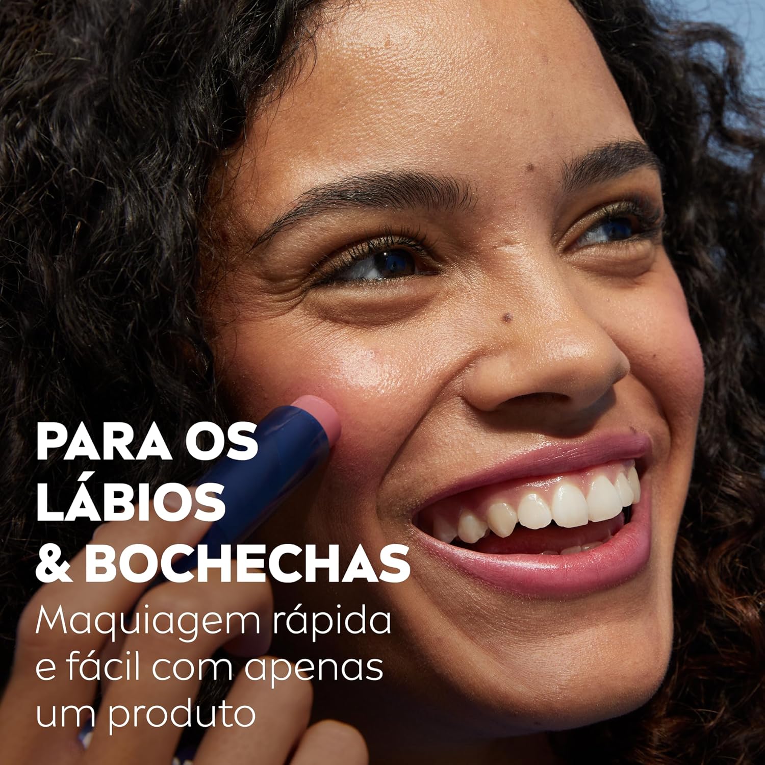 NIVEA Hidratante Labial Hidra Color 3 em 1 Rosé 4,8g, Cor Intensa, Hidratação 24h, Proteção UVA/UVB, Lábios e Bochechas - Imagem 6