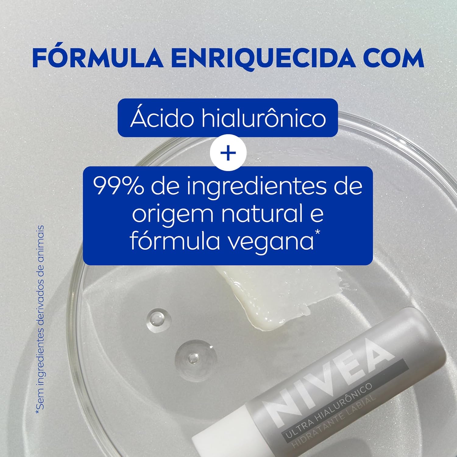 NIVEA Hidratante Labial Ultra Hialurônico 5,2g, Hidratação Profunda 24h, Lábios Macios, Ácido Hialurônico, Efeito Volume Imediato - Imagem 4