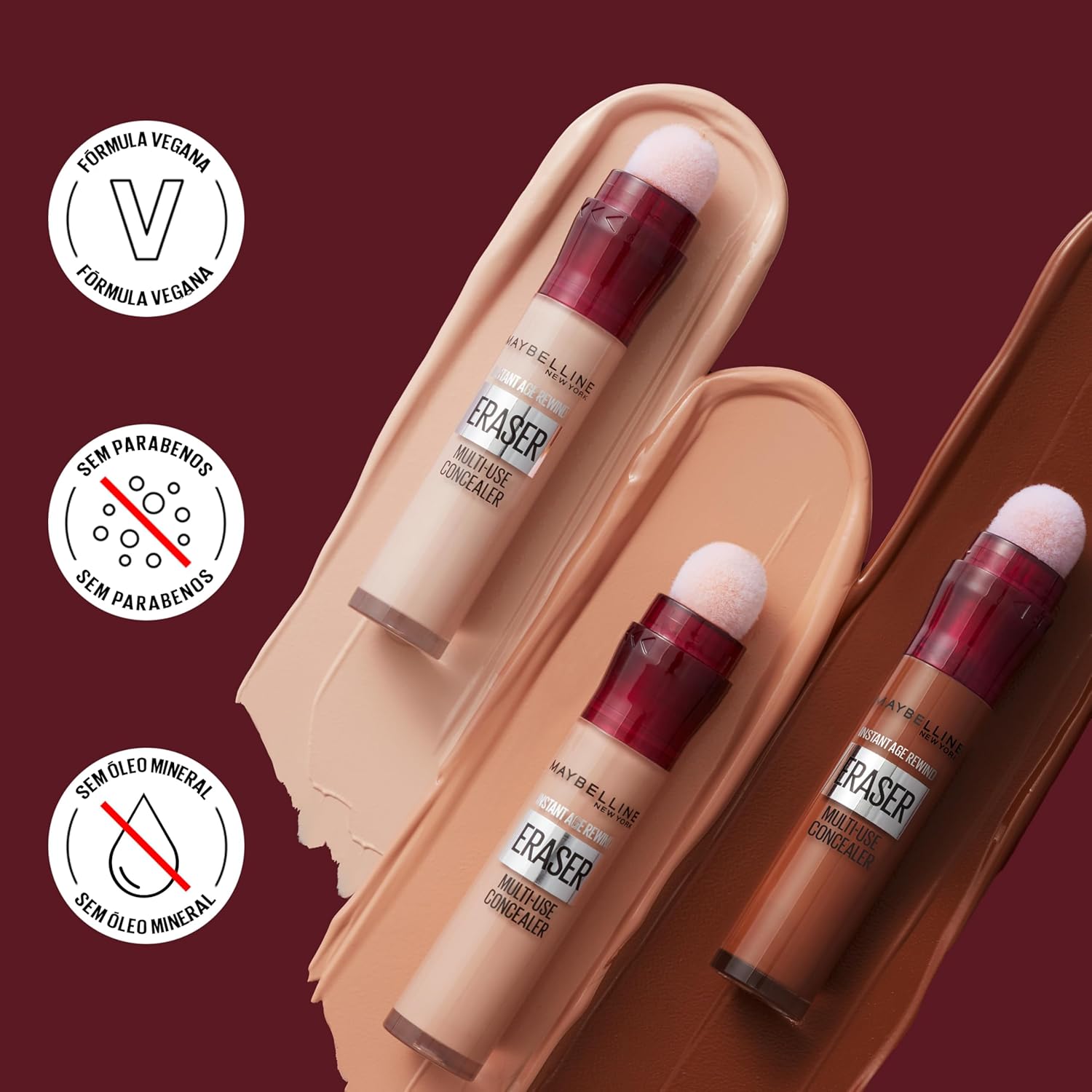 Maybelline NY Instant Age Rewind Corretivo Líquido, Multiuso que Corrige Olheiras e Linhas Finas, Contorna e Ilumina, Alta Cobertura e Fórmula Vegana, Cor 120 Light, 6ml - Imagem 8