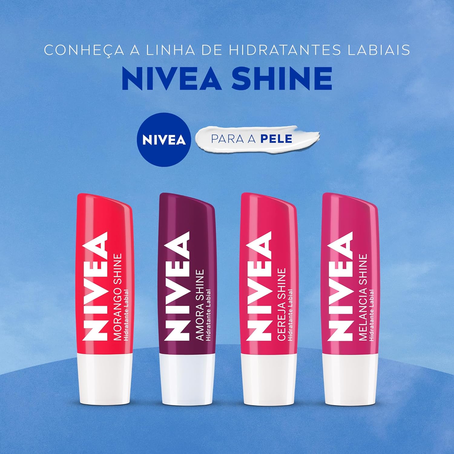 NIVEA Hidratante Labial Cereja Shine 4,8g, Hidratação Intensa 24h, Cor Suave, Brilho Delicado, Cuidado Diário, Manteiga de Karité - Imagem 9