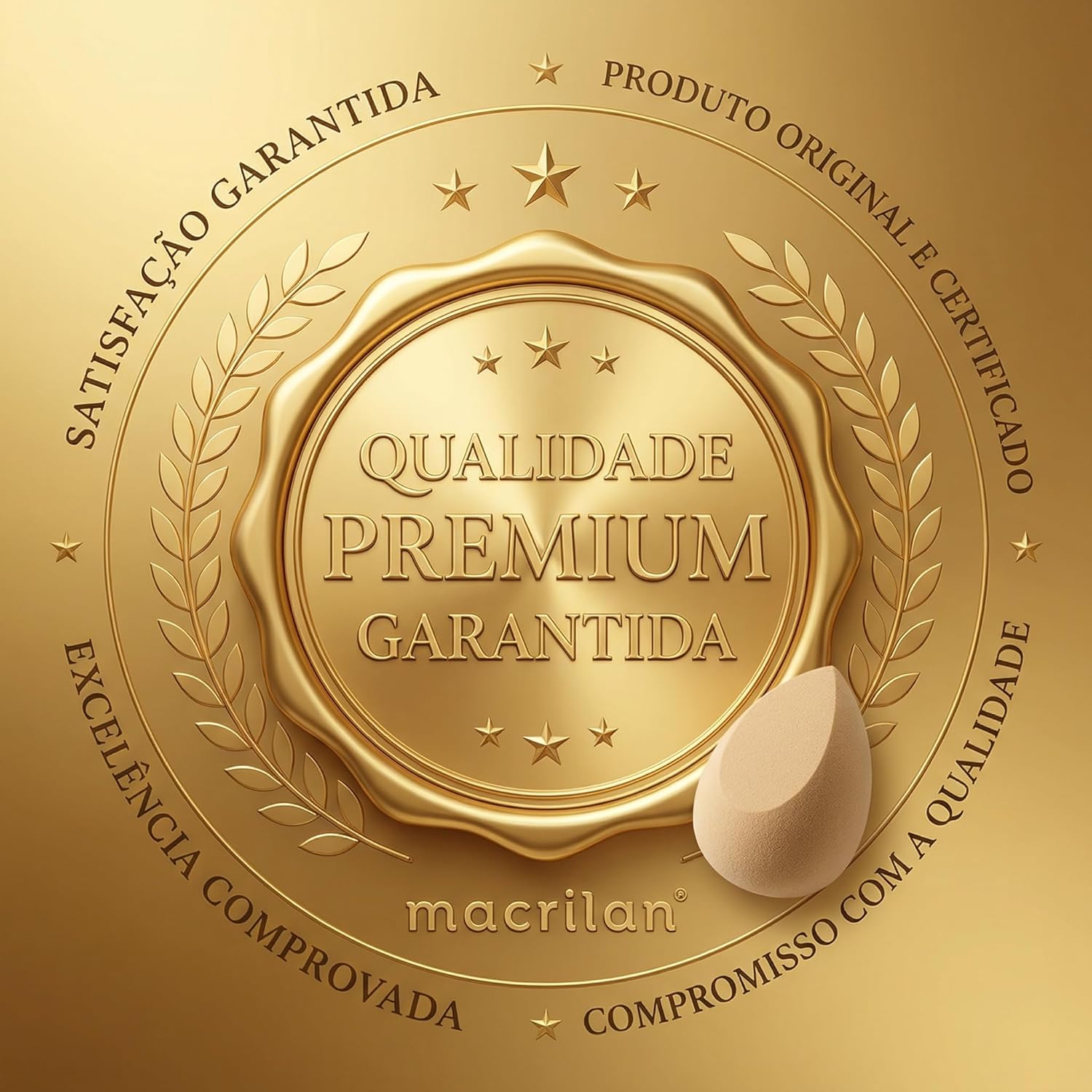 Macrilan Esponja Ep10 Gota Chanfrada Para Maquiagem - Roxa - Imagem 5