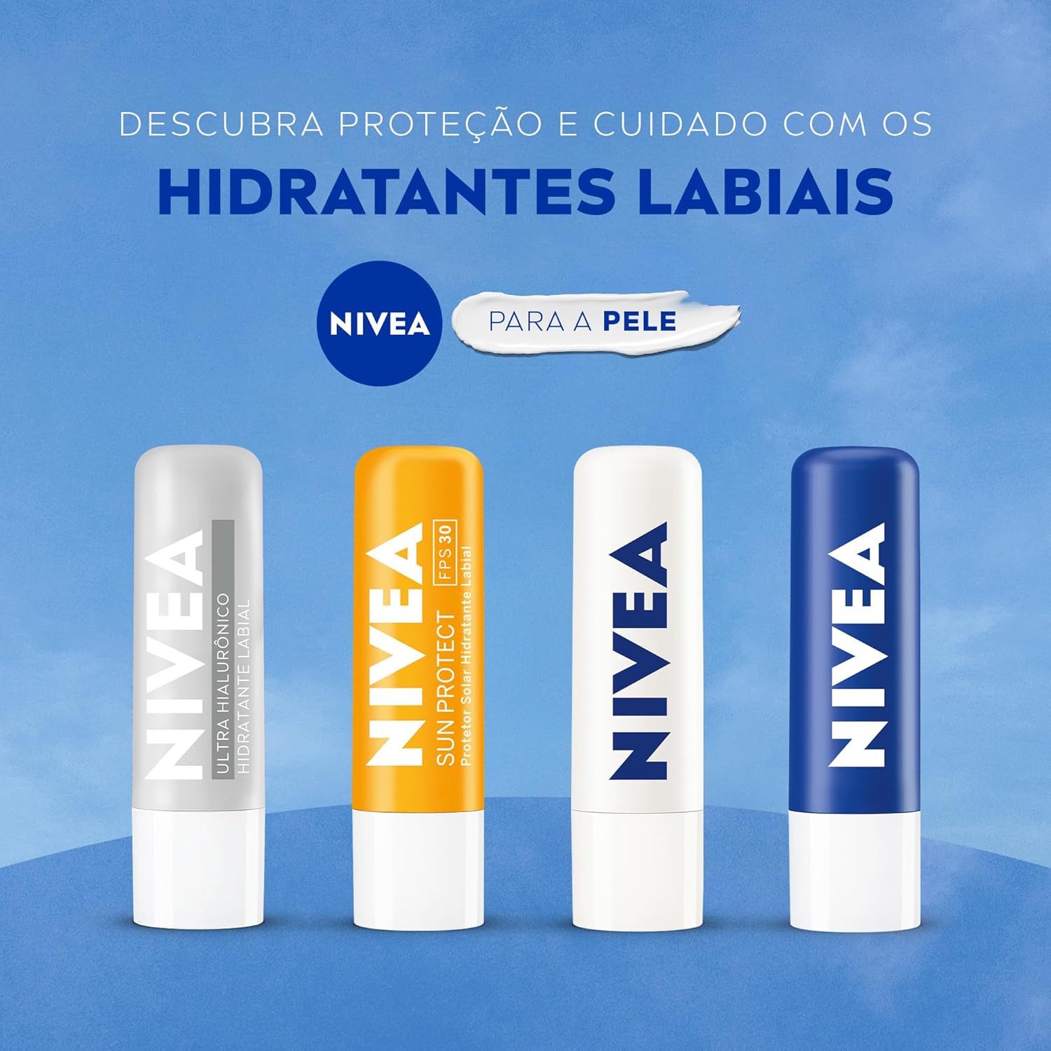 NIVEA Hidratante Labial Sun Protect FPS 30 4,8g, Hidratação Intensa 24h, Proteção Solar, Cuidado Diário, Manteiga de Karité - Imagem 9