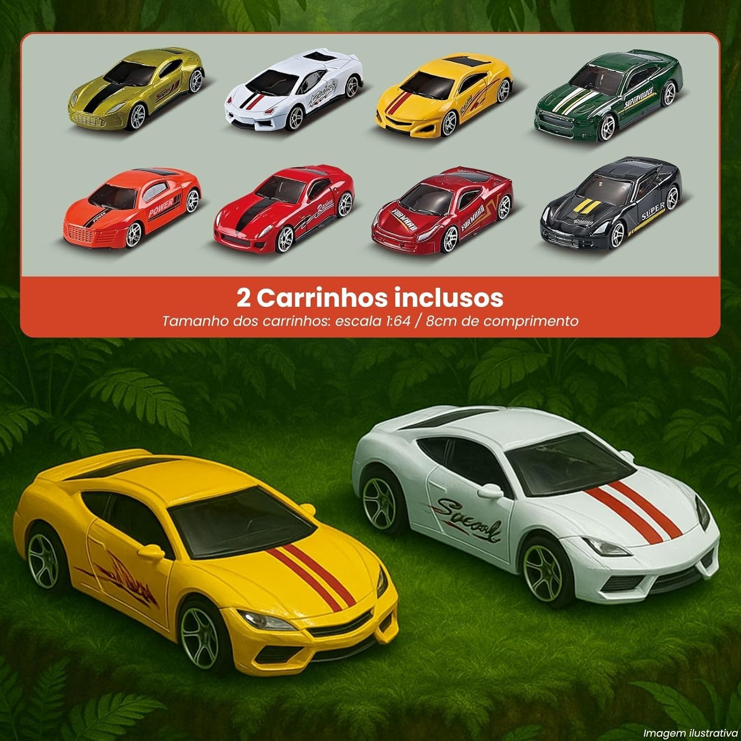 Caminhão Transportador Dinossauro T-Rex: Brinquedo Infantil com Pista de Corrida e Carrinhos (Vermelho) - Imagem 7