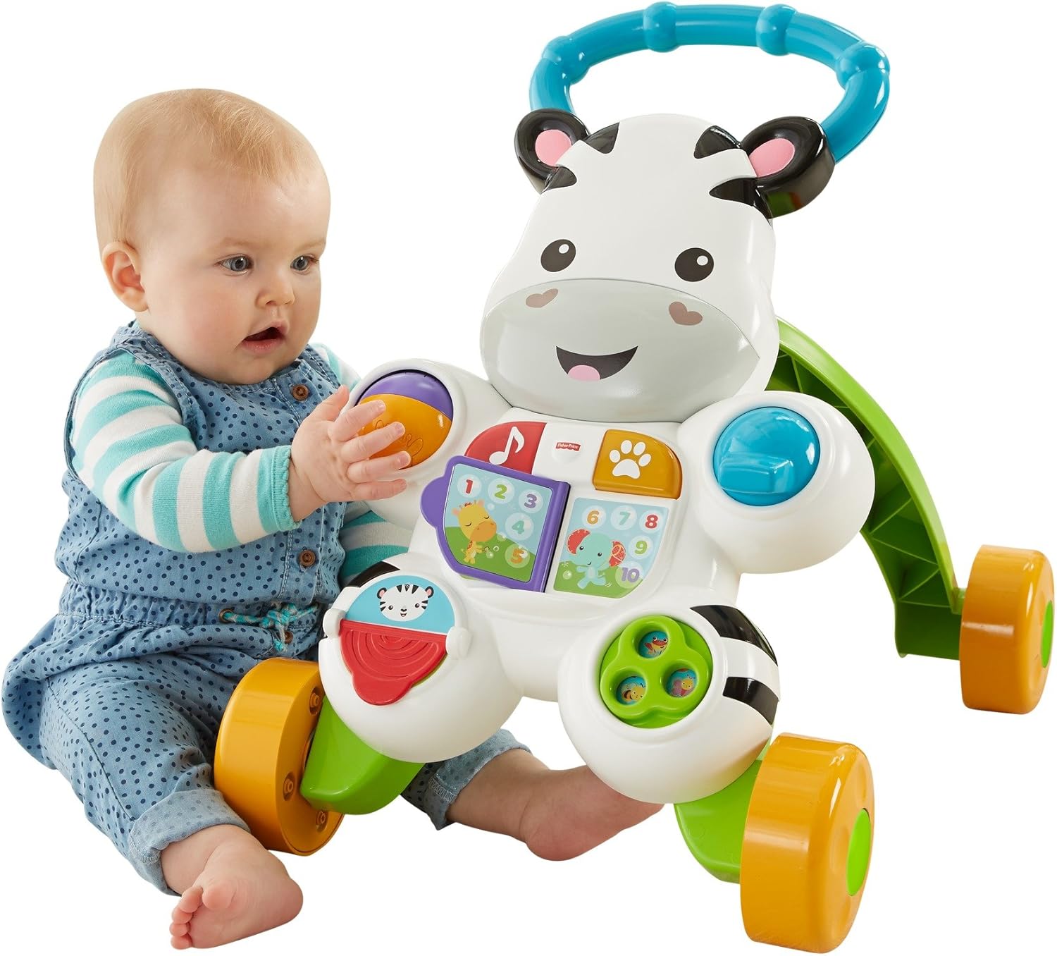 Fisher-Price Brinquedo para Bebês Apoiador Zebra para crianças a partir de 6 meses - Imagem 2