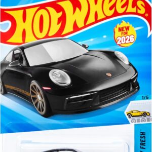 Carrinho Sortido Hot Wheels Diecast, Carro de Metal Básico, Estampas Coloridas e Acabamento Realista, para Crianças a Partir de 3 Anos