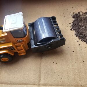 Kit Máquinas Construção Miniatura Escavadeira Retroescavadeira Rolo Compressor Brinquedo Veículo Construção Infantil 1:70 Plástico Metal (Só Rolo Compressor)