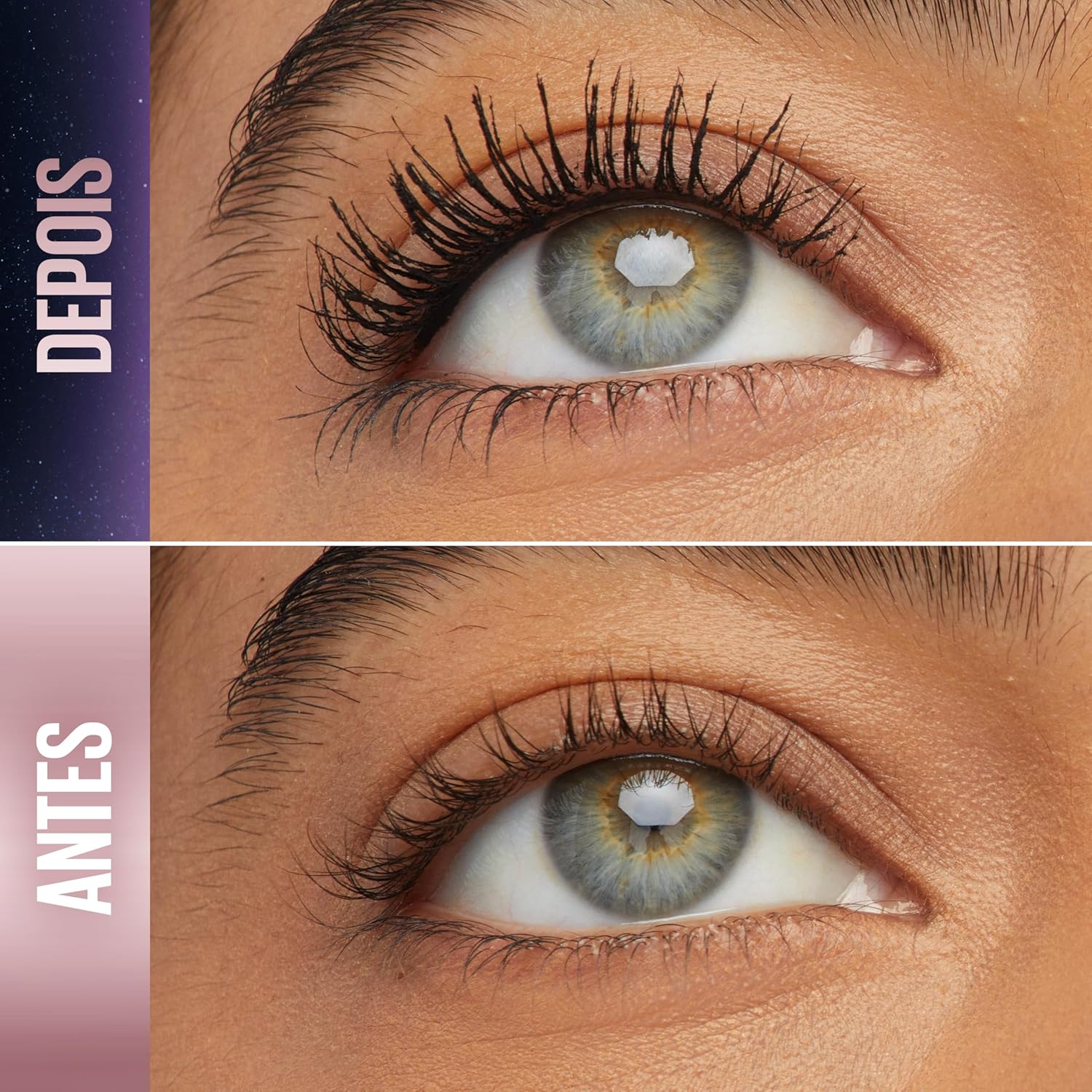 Maybelline NY Lash Sensational Sky High Máscara de Cílios Lavável, Escova Flexível, Alongamento Sem Limites com Extrato de Bambu e Fibras, Impacto de Todos os Ângulos, Preto 7,2ml - Imagem 3