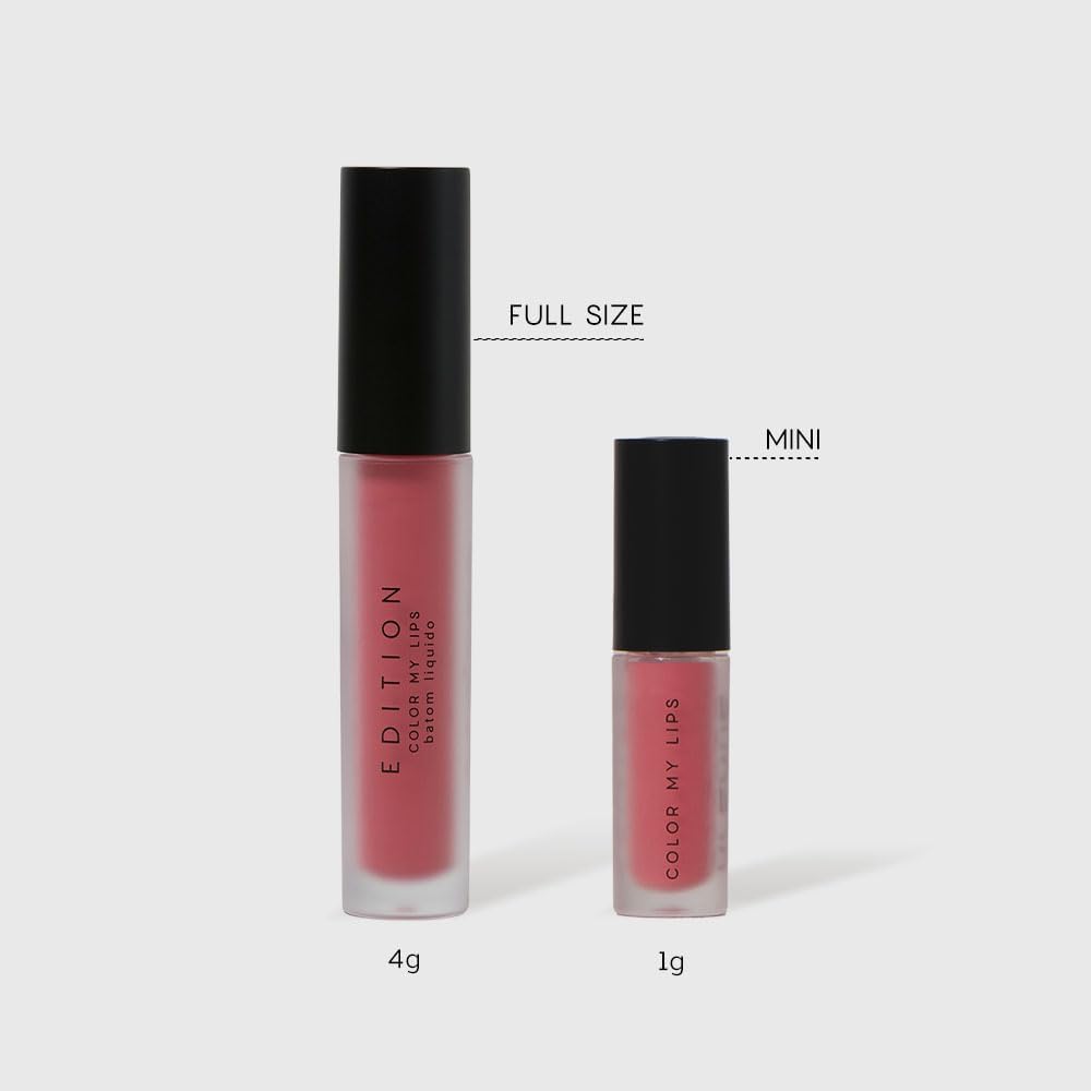 Océane-Mini Batom Líquido Rosa Matte - Color My Lips Hype Océane Edition 1g - Imagem 4