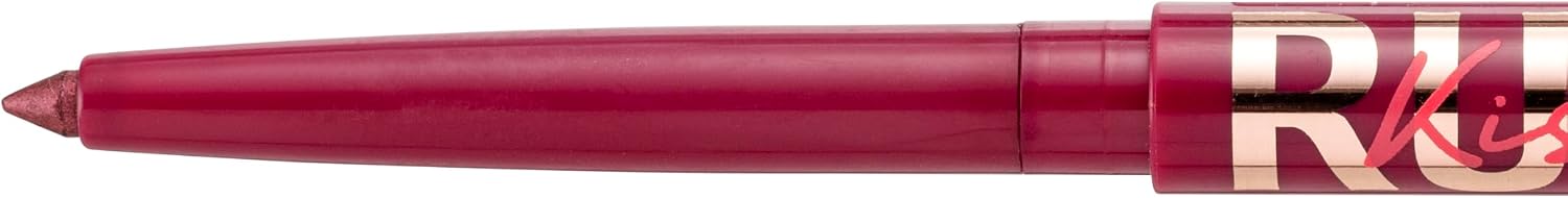 Kiss - Lápis Retrátil em Gel à Prova d'Água RE06B Glittery Burgundy - Imagem 5