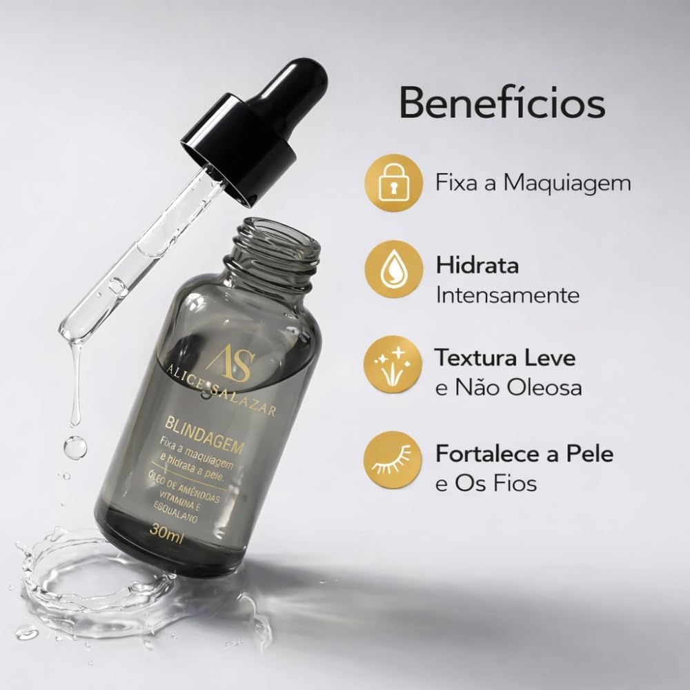 Blindagem Alice Salazar Diluidor Fixador Maquiagem Multifuncional 50g - Imagem 3