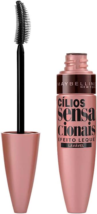 Maybelline NY Lash Sensational Sky High Máscara de Cílios Lavável, Escova Flexível, Alongamento Sem Limites com Extrato de Bambu e Fibras, Impacto de Todos os Ângulos, Preto 7,2ml - Imagem 6