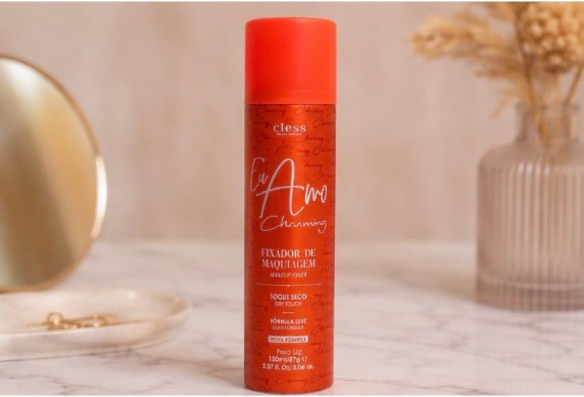 Fixador de Maquiagem Cless Eu Amo Charming Make Up Fixer Toque Seco de Longa Duração, 150ml - Imagem 4