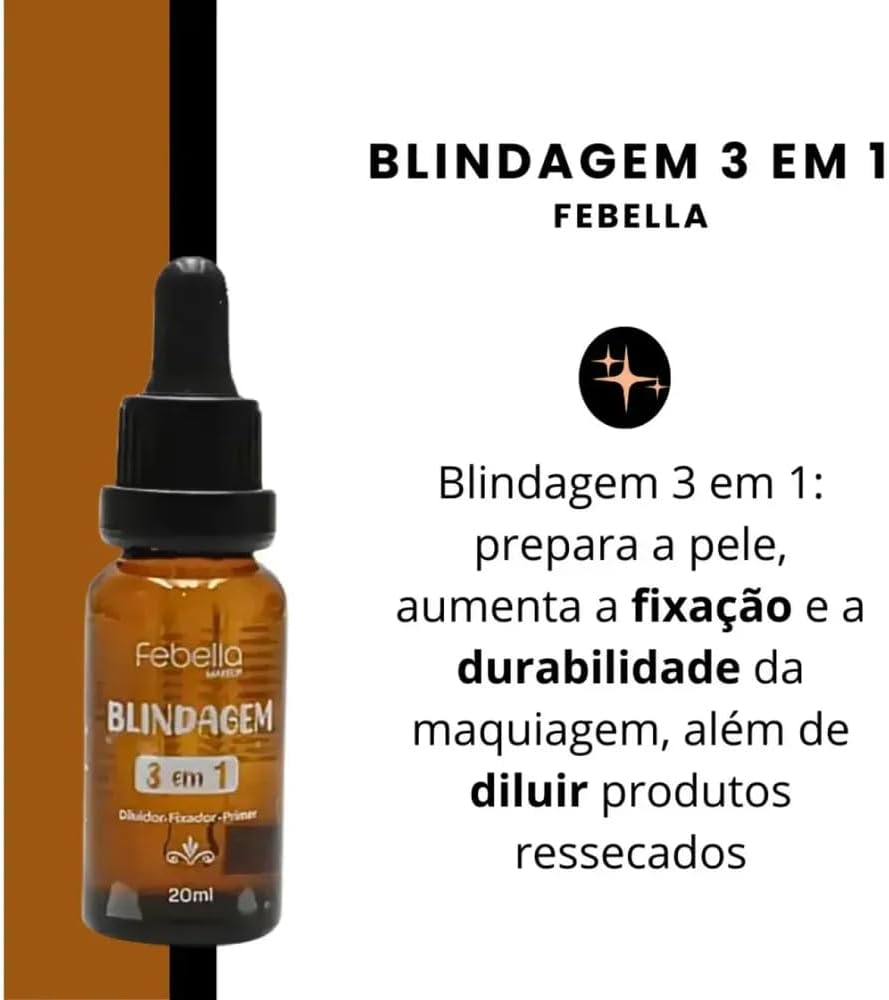 Blindagem 3 em 1, Diluidor, Fixador e Primer para Maquiagem, 20ml - Imagem 2