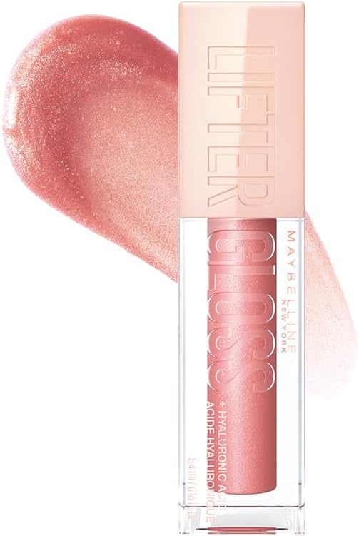 Maybelline NY Lip Lifter Gloss Brilho Labial com Ácido Hialurônico, Promove Lábios Volumosos, Hidratados e Cheios de Brilho, Aplicador XL para Make Glow, Cor Moon, 5.4ml - Imagem 2