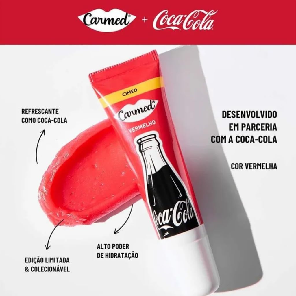 Hidratante Labial Carmed Coca-Cola Vermelho 10g - Imagem 4