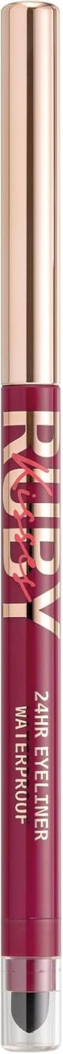 Kiss - Lápis Retrátil em Gel à Prova d'Água RE06B Glittery Burgundy