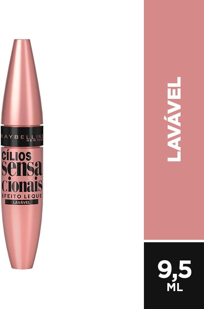 Maybelline NY Lash Sensational Sky High Máscara de Cílios Lavável, Escova Flexível, Alongamento Sem Limites com Extrato de Bambu e Fibras, Impacto de Todos os Ângulos, Preto 7,2ml - Imagem 5