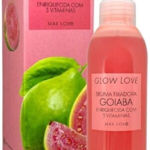 Bruma Fixadora Goiaba Glow Love Max Love - Fixador de Maquiagem, Hidratação e Efeito Viçoso, 200ml - Jato Fino
