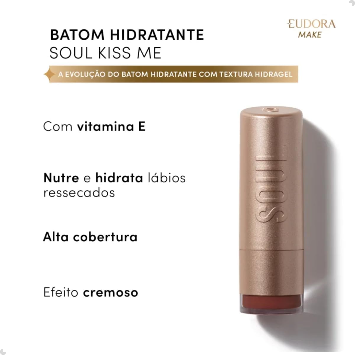 EUDORA SOUL KISS ME BATOM HIDRAT CASTANHO PASSARELA 3,7G - Imagem 2