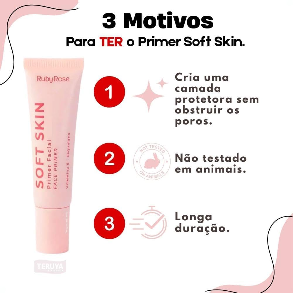 Ruby Rose - Primer Facial Soft Skin Hbm1700 - Imagem 6