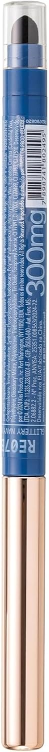 Kiss - Lápis Retrátil em Gel 24H à Prova d'Água RE07B Glittery Navy Blue - Imagem 5