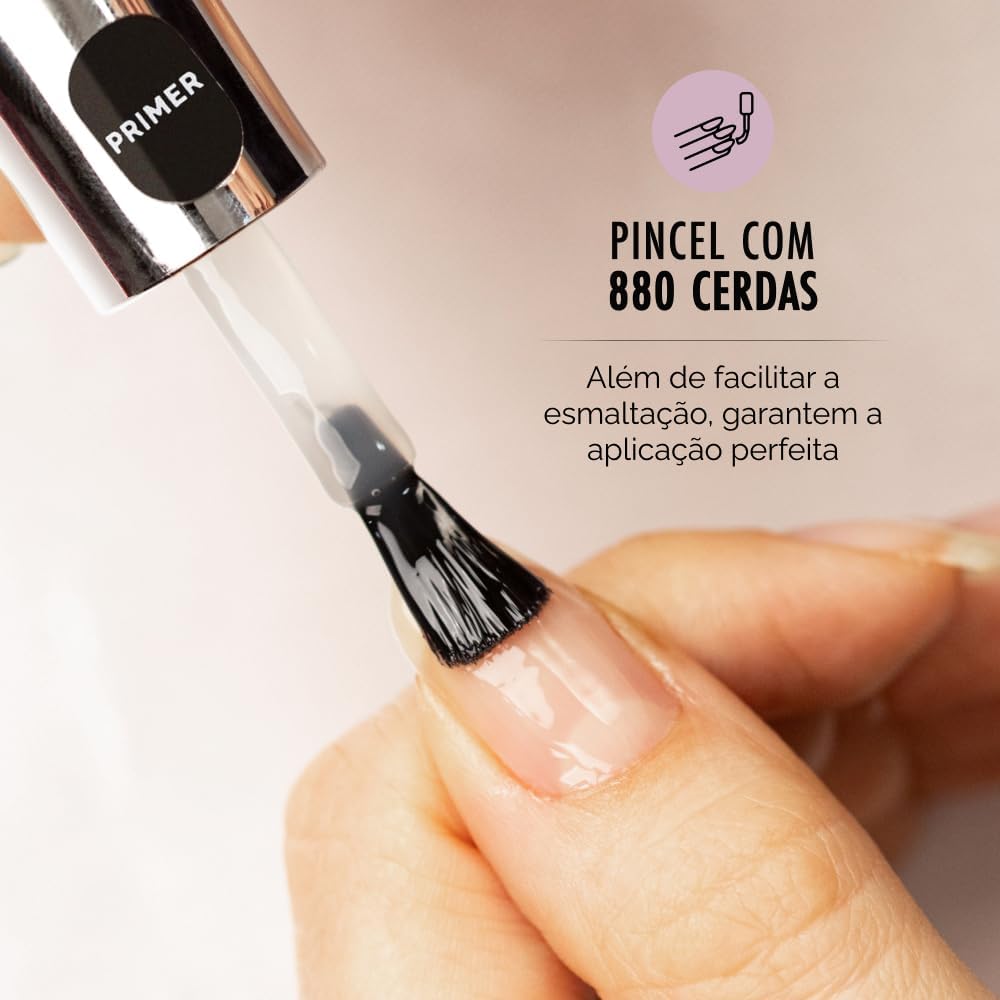 Base Primer Fortalecedora Risqué Diamond Gel 9,5ml - Imagem 5