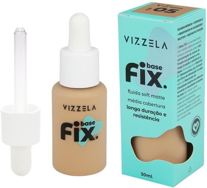 Base Líquida Soft Matte Fix Vizzela 05 30ml - Imagem 5
