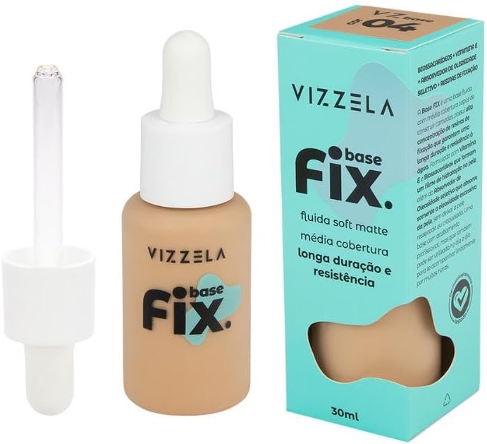 Base Líquida Soft Matte Fix Vizzela 04 30ml - Imagem 5