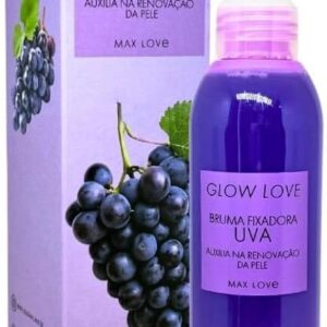 Bruma Fixadora Uva Glow Love Max Love - 200ml - Fixador de Maquiagem com Glow e Hidratação - Aroma Suave de Uva