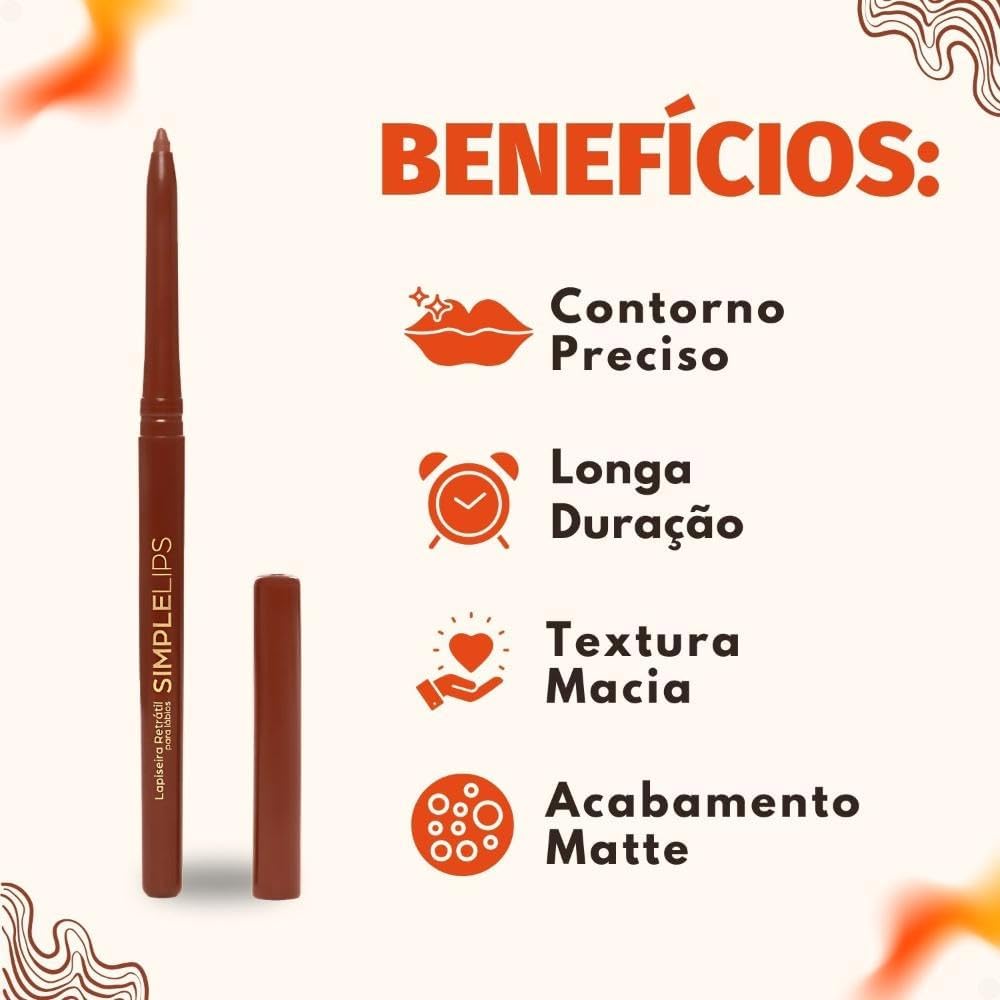 MARI MARIA LAPISEIRA RETRÁTIL PARA LÁBIOS - SIMPLE LIPS MOCHA MOUSSE - Imagem 2