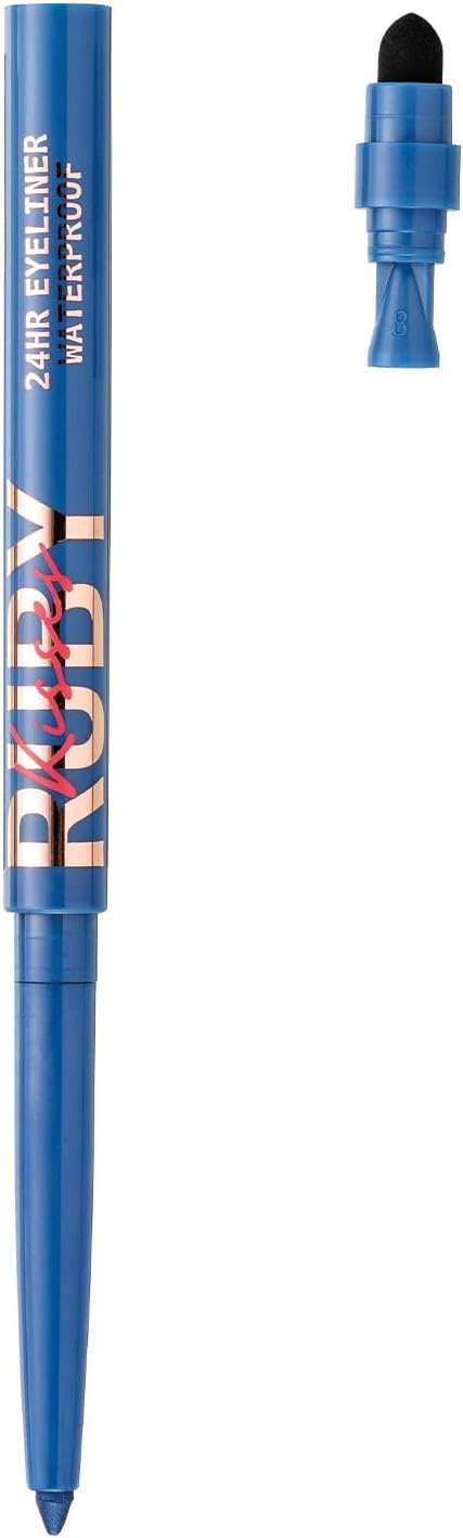 Kiss - Lápis Retrátil em Gel 24H à Prova d'Água RE07B Glittery Navy Blue - Imagem 4