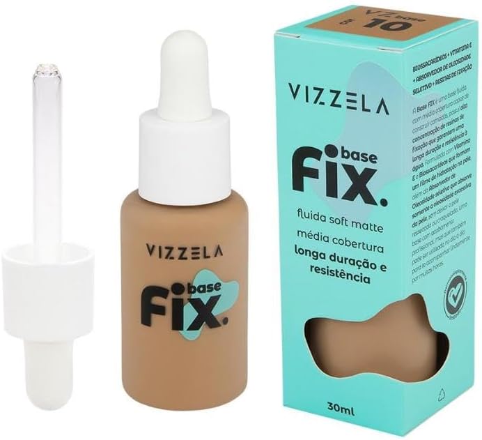 Base Líquida Soft Matte Fix Vizzela 10 30ml