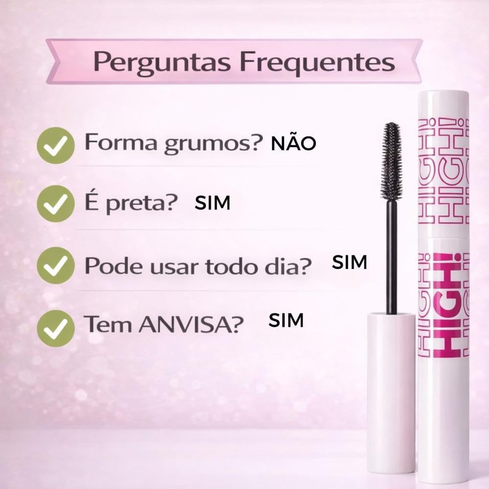 Mascara para Cilios Ruby Rose The Lash High High Volume e Alongamento Intenso - Dramatic Volume & Length - Imagem 7