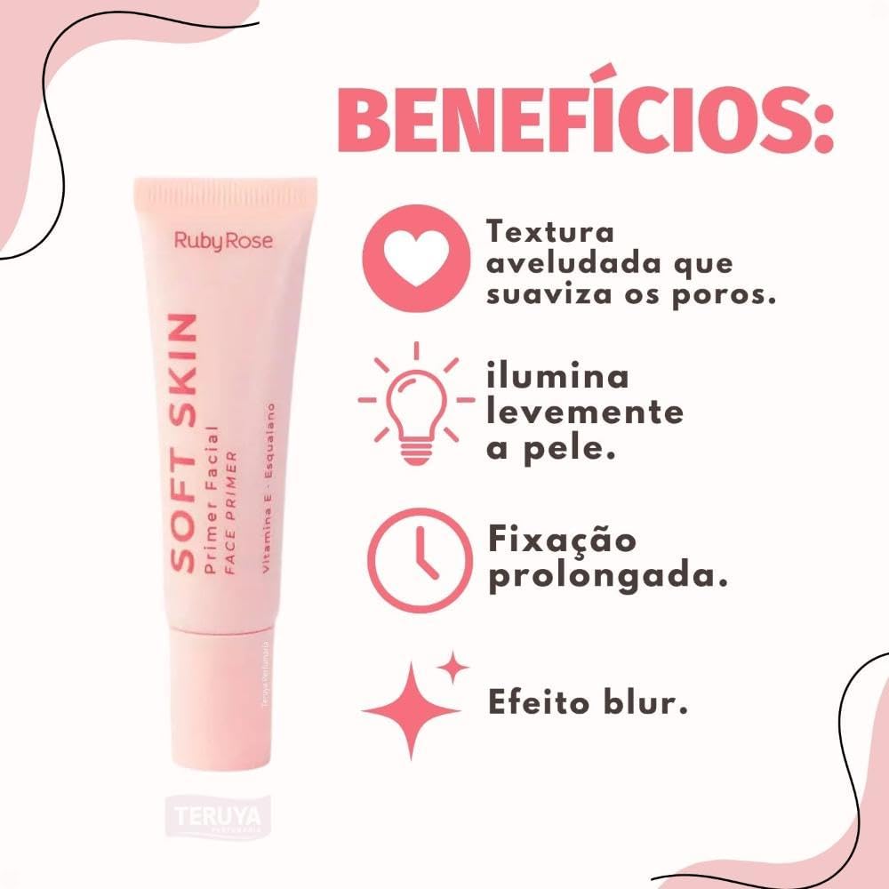 Ruby Rose - Primer Facial Soft Skin Hbm1700 - Imagem 2