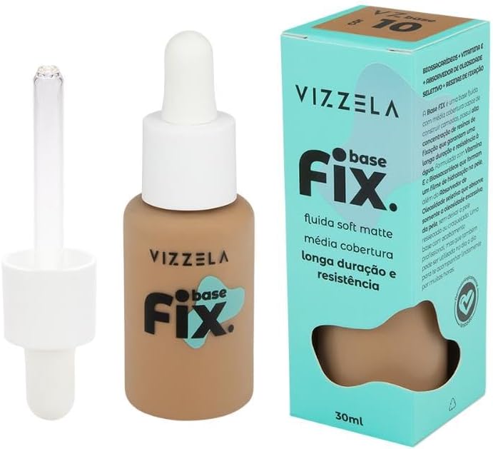 Base Líquida Soft Matte Fix Vizzela 10 30ml - Imagem 5