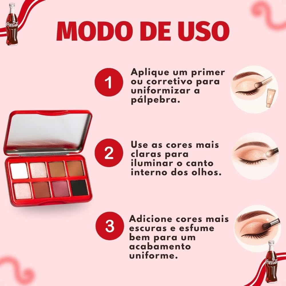 Bruna Tavares Coca Cola Paleta de Sombras Refresh Yourself - Imagem 7