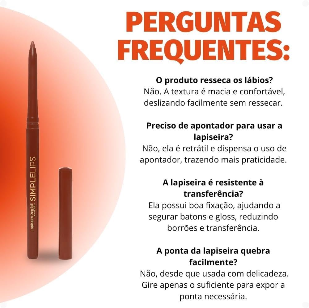 MARI MARIA LAPISEIRA RETRÁTIL PARA LÁBIOS - SIMPLE LIPS MOCHA MOUSSE - Imagem 7